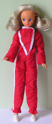 Red Ski Suit